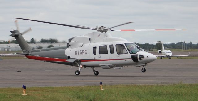 Sikorsky S-76 (N76PC) - A Sikorsky S-76C departing the ramp at Carl T. Jones Field, Huntsville International Airport, AL - October 10, 2018.