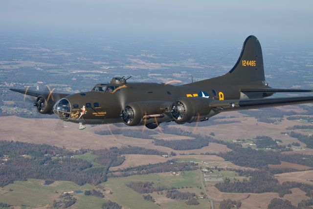 Boeing B-17 Flying Fortress (N3703G) - Memphis Belle over Charlotte NC 04Nov09