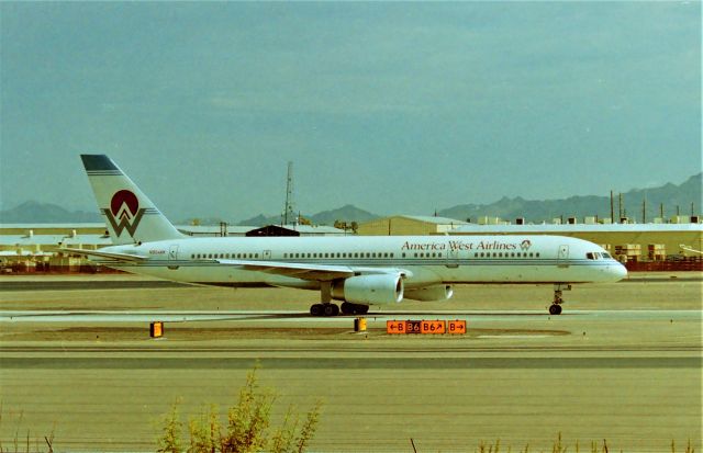 Boeing 757-200 (N904AW) - KPHX - July 1995 at Phoenix for the Airliners Intl Airline memorabilia show at the Camelback Resort - I was waiting to pick up friends arriving from San Jose for the show. Does anyone know what Logojet N904AW became in later years without looking it up?