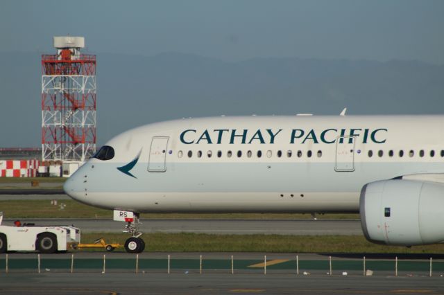 Airbus A350-900 (B-LRS) - Taxiing to remote gates.