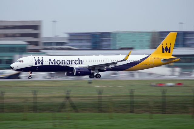 Airbus A321 (G-ZBAO) - MON616 off to Hurghada.  This aircraft is sporting a moustache on the nose for "Movember", the charity to raise awareness of mens health.