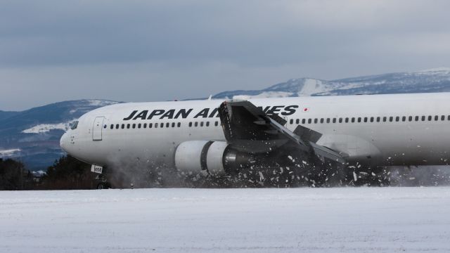 BOEING 767-300 (JA658J) - Japan Airlines / Boeing 767-346ERbr /Jan.21.2015 Hakodate Airport [HKD/RJCH] JAPAN