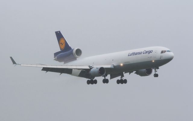 Boeing MD-11 (D-ALCD) - lufthansa cargo md-11f d-alcd about to land at shannon from frankfurt 3/7/17.