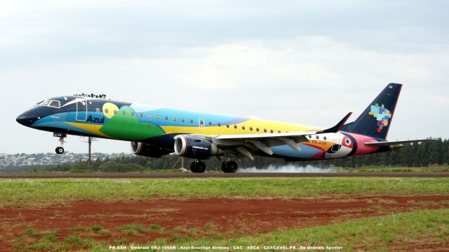 EMBRAER 195 (PR-AXH) - verao queimando borracha.