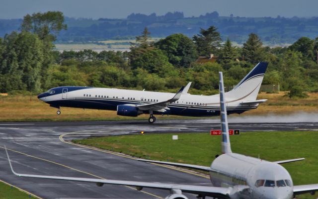 Boeing 737-900 (HZ-ATR) - hz-atr b737-9 bbj3 dep shannon 20/7/15.