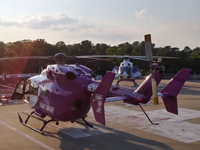 N745TX — - EC-145 on landing pad at Mother Frances Hospital, Tyler, Texas, October 2, 2019.