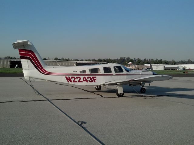 Piper Saratoga (N2243F) - TIE DOWNS AT FULLERTON MUNICIPAL AIRPORT