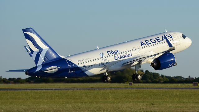Airbus A320neo (SX-NER) - Go Greece! Team Hellas - Olympic Games livery, July 29, 2024