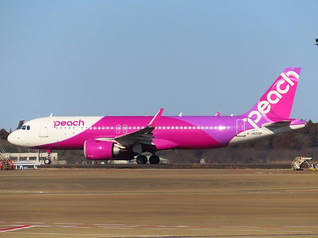 Airbus A320neo (JA213P) - Photo taken on Mar 03, 2024.br /MM521/03 NRT-FUK