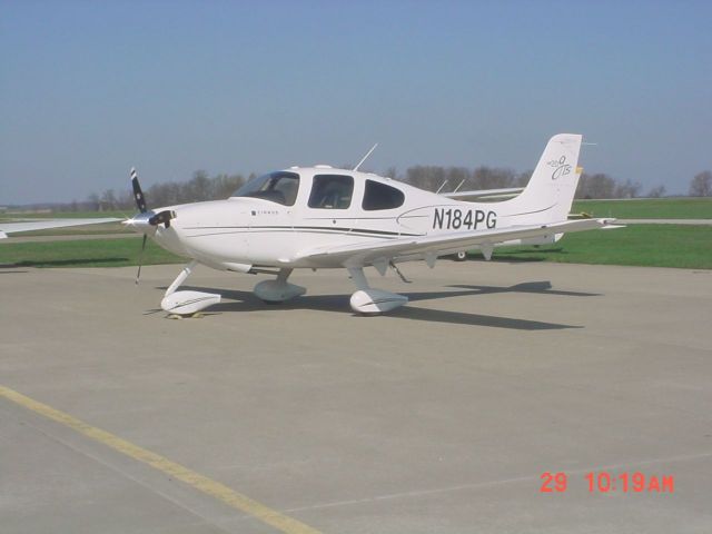 Cirrus SR-20 (N184PG) - Parked on ramp on 3/29/10