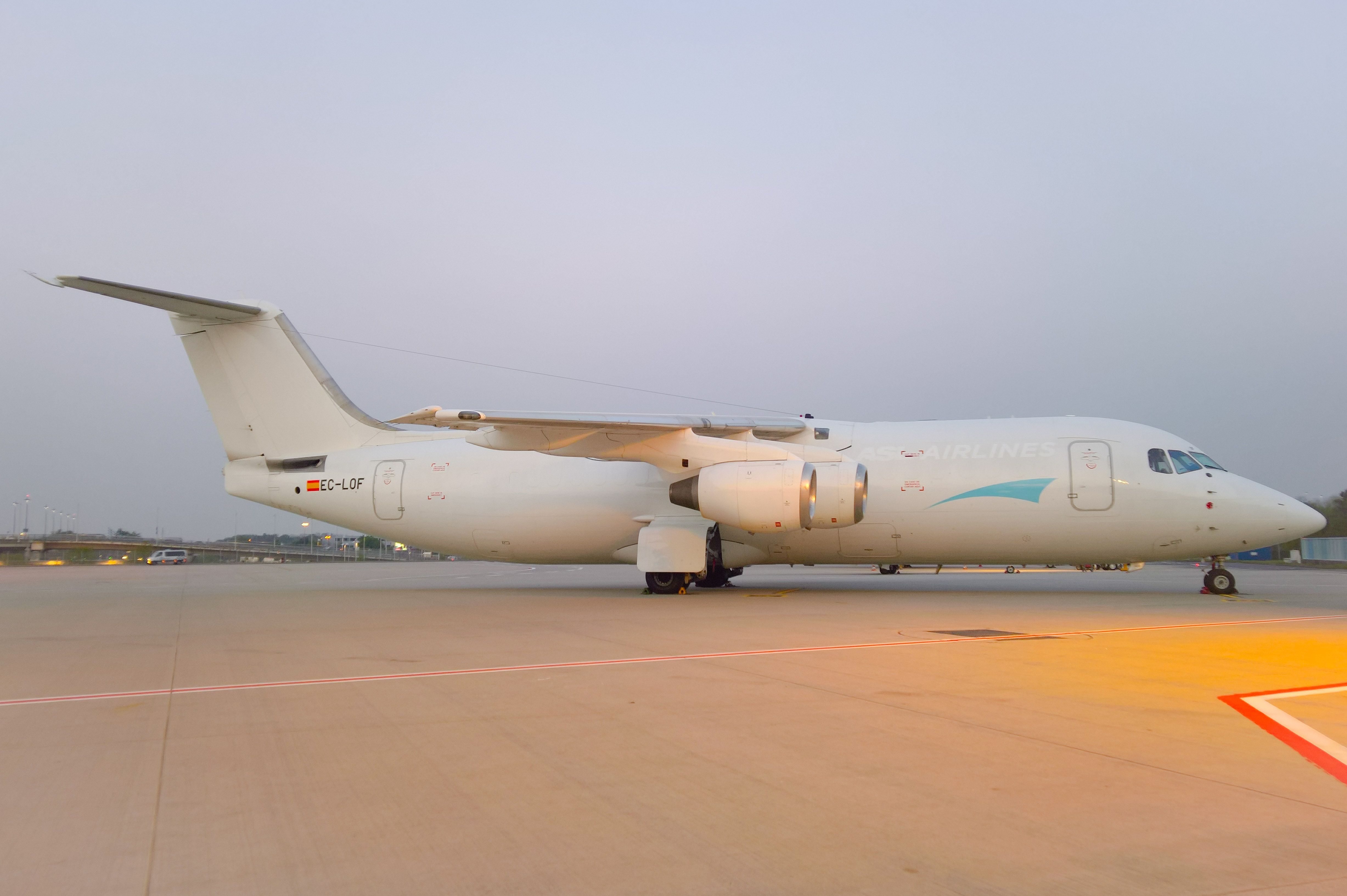 British Aerospace BAe-146-300 (EC-LOF) - Faded ASL Airlines titles