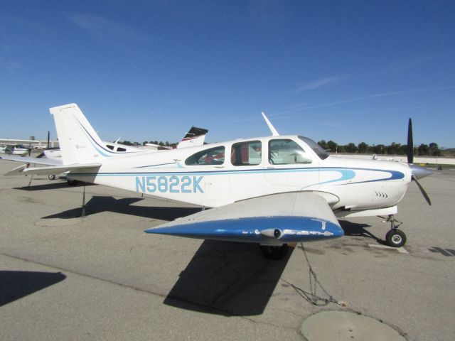 Beechcraft Bonanza (33) (N5822K) - Parked on the ramp 
