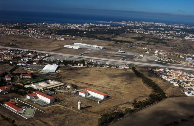 LPCS — - Tires Airport, Cascais Bay, and the Jail in the Foreground