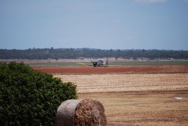 SUPERMARINE Spitfire (19-8793) - Replica Spitfire on a low level run at Clifton, Qld, Australia