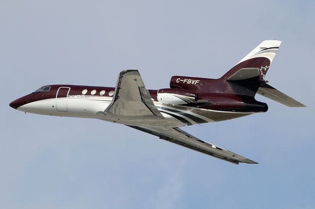 Dassault Falcon 50 (C-FBVF) - Thompson Aviation Inc. Falcon 50 takes off. 