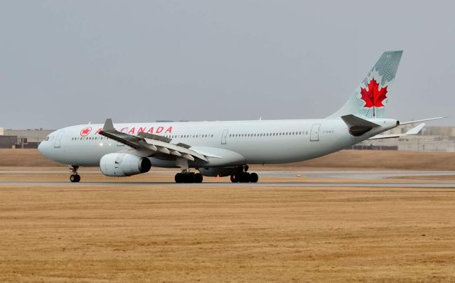 Airbus A330-300 (C-GHKX) - Slowing down on Rwy 06L after a flight from London Heathrow.