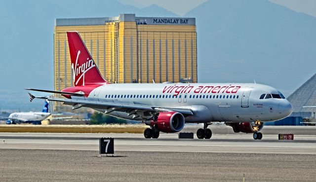 Airbus A320 (N633VA) - N633VA Virgin America 2007  Airbus A320-214  (cn 3230) "The Tim Clark Express" - Las Vegas - McCarran International Airport (LAS / KLAS)br /USA - Nevada August 19, 2015br /Photo: Tomás Del Coro