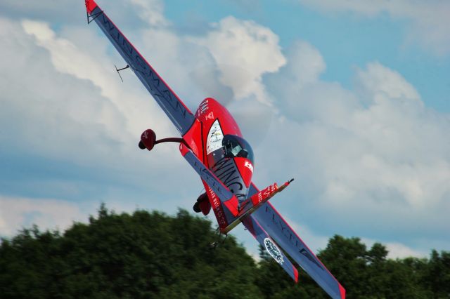 N328PW — - Australian aerobatic pilot Leigh Hubner taking off in his Extra 300S at Peach State Aerodrome in Williamson, Georgia. This plane was previously owned by Patty Wagstaff and was featured in Microsoft Flight Simulator 95.