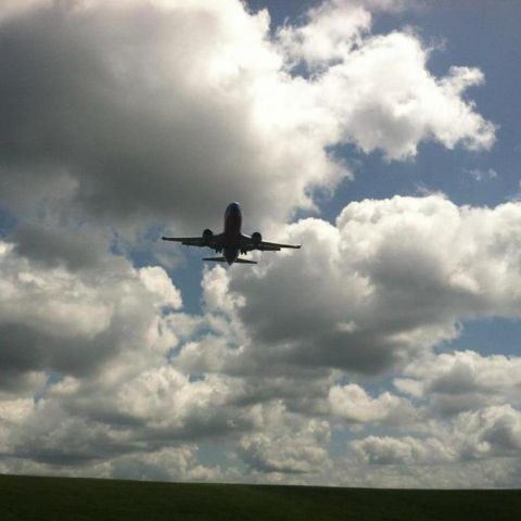 — — - just landed and looked up to this great shot!