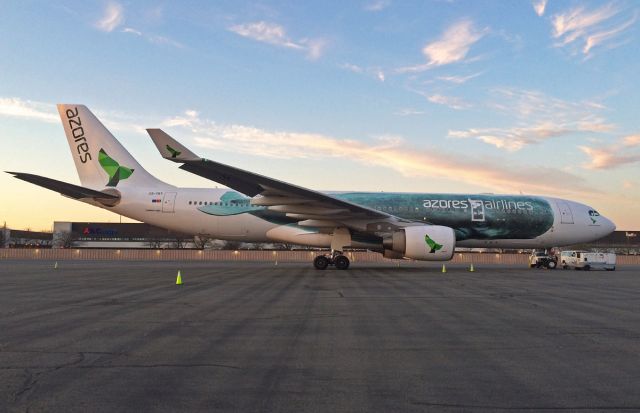 Airbus A330-200 (CS-TRY) - sunset picture of the new livery for Azores Airlines A330-200 CS-TRY