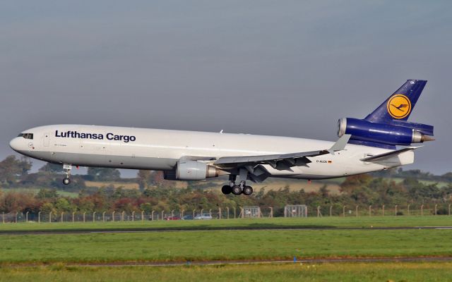 Boeing MD-11 (D-ALCK) - lufthansa cargo md-11f d-alck about to land at shannon 14/10/15