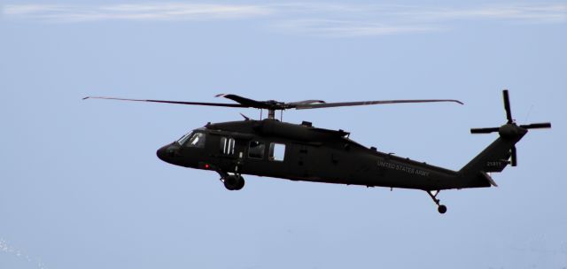 Sikorsky S-70 (A21811) - Shortly before touching down is this Sikorsky UH-60 Black Hawk twin rotor-shaft helicopter in the Autumn of 2021.