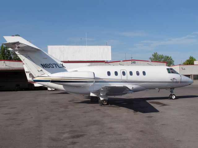 Hawker 800 (N807LX) - Large cabin, good range.