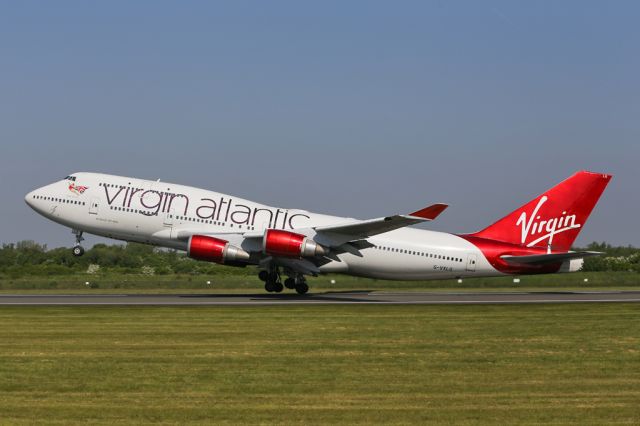 Boeing 747-400 (G-VXLG) - VIR75 on the way to Orlando.