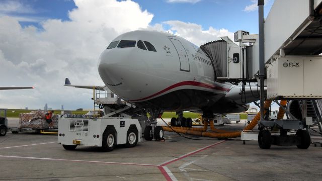 Airbus A330-200 (N288AY) - N288AY ON GATE D11 IN CLT FROM FRANKFURT