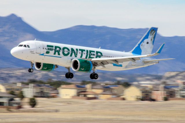 Airbus A320neo (N304FR) - Frontier Flight 2822 arriving from Phoenix, Arizona.