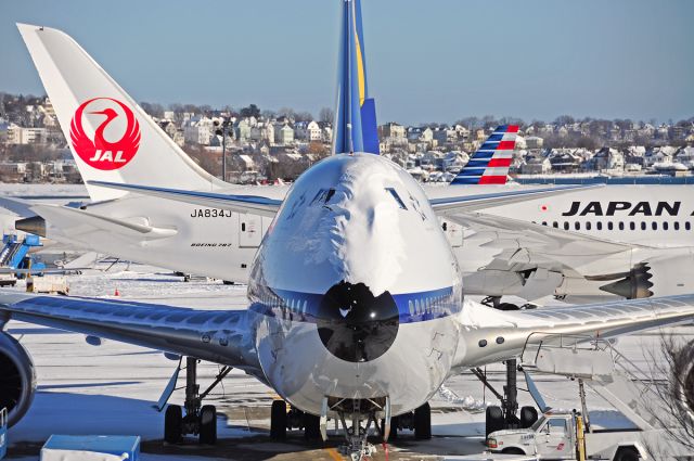 BOEING 747-8 (D-ABYT) - Head on with the Queen of the Skies !