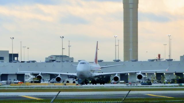 Boeing 747-400 (LX-OCV) - Trilogy of a Takeoff"Pushback