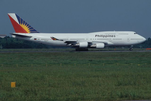 Boeing 747-400 (N751PR) - Departure at Narita Intl Airport Rwy16R on 1995/08/19