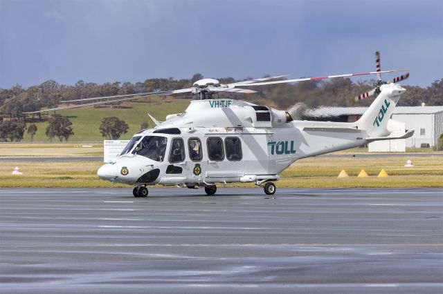 BELL-AGUSTA AB-139 (VH-TJF) - Helicorp/Toll Helicopters (VH-TJF) Agustawestland AW139 at Wagga Wagga Airport.