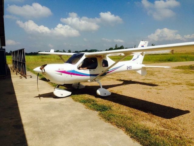 JABIRU Jabiru J450 (U111) - small military training field near bangkok