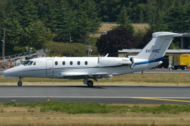 Cessna Citation III (VH-VRC) - Seen arriving at BFI was this nice looking Citation 650, VH-VRC.