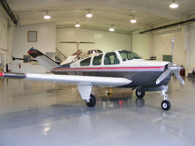 Beechcraft 35 Bonanza (N354M) - In the hangar.