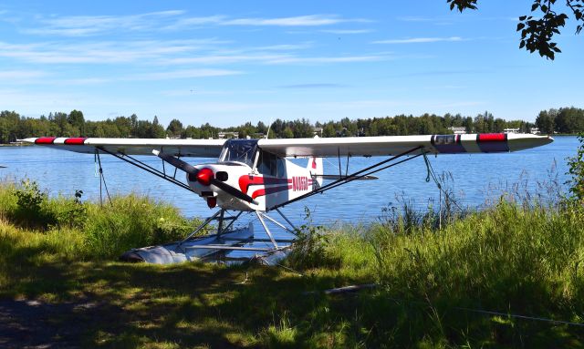 Piper L-21 Super Cub (N40558) - Piper PA-18-150 Super Cub N40558 in Anchorage Lake Hood Seaplane Base