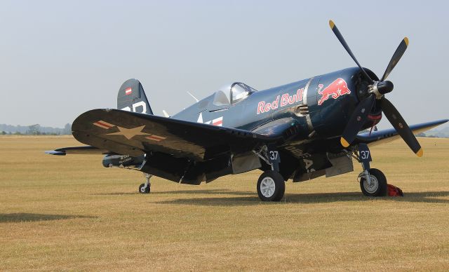 OE-EAS — - F4U-4 Corsair at Duxford Flying Legends air show.