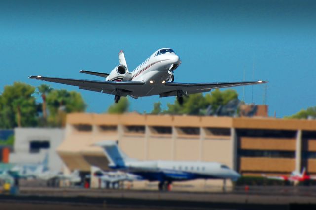 Cessna Citation Excel/XLS (N655QS) - Marquis Jet departing Scottsdale en route Napa County, KAPC