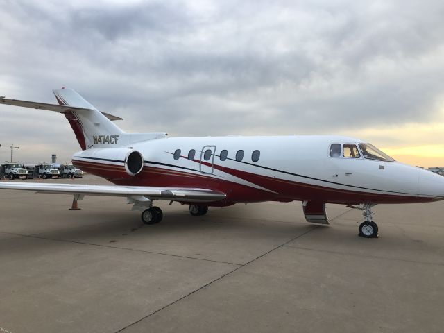 Hawker 800 (N474CF) - Business Jet Center ramp