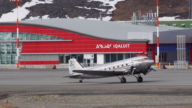 Douglas DC-3 (N24320) - N24320, Miss Montana, a Douglas DC-3A, 1944, twin piston engines (the real McCoy)br /Registered to the Museum of Mountain Flying - enroute to Normandy.br /The sound of the engines sputter-putt-putt-purring is classic.