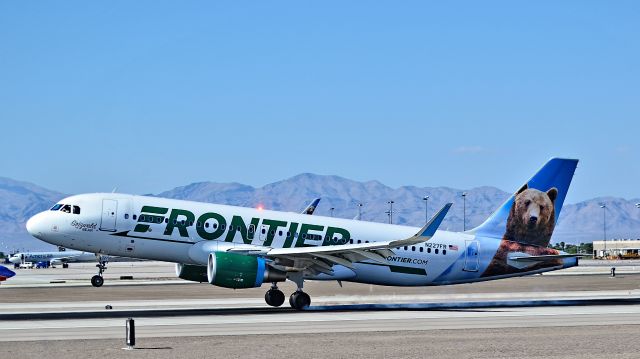 Airbus A320 (N227FR) - N227FR Frontier Airlines 2014 AIRBUS A320-214 s/n 6184 "Grizwald The Bear" - Las Vegas - McCarran International Airport (LAS / KLAS)br /USA - Nevada May 10, 2015br /Photo: Tomás Del Coro