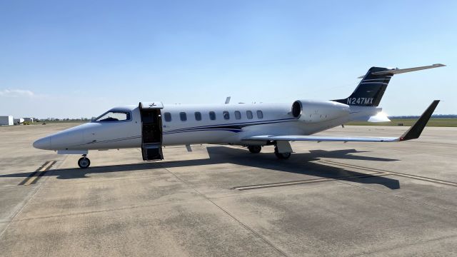 Learjet 45 (N247MX) - Bombardier Learjet 45XR fuel stop at Independence Airport, Kansas.br /br /2022-04-13 16:30 CDT