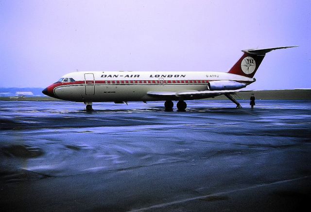 G-ATPJ — - Dan Air BAC 111-301AG (G-ATPJ) at NCL. (Photo taken circa 1973-74). The aircraft was later owned by Ladeco Airlines, Chile, (reg CC-CYF) Nov 1990. Possibly "scrapped" in 2000.