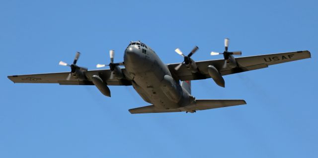 Lockheed C-130 Hercules (93-7312) - Departing north, this visiting Illinois Air Guard Hercules (937312 ... Peoria) is seen here on a shallow climb away from runway 34R.  