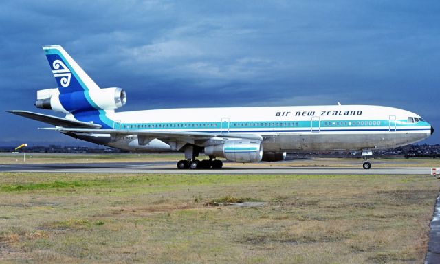 McDonnell Douglas DC-10 (ZK-NZN) - I had taken this photo from the anz DC10-30 hanger at NZAA as Zulu Romeo taxied back to the terminal after a engine malfunction April 14 1978 number three as TE 22 HGK