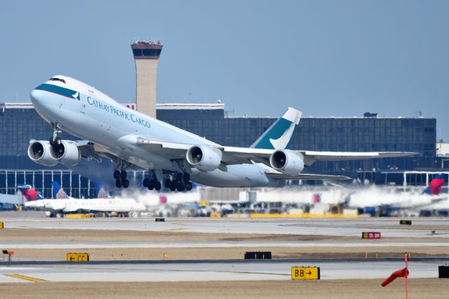 BOEING 747-8 (B-LJM) - Depating 28-R on 03-19-19