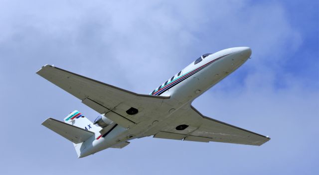 Cessna Citation II (N777AX) - Citation N777AX departing St Maarten.