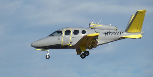 Cirrus Vision SF50 (N722AP) - On final is this 2018 Cirrus Vision SF50 in the Autumn of 2021.